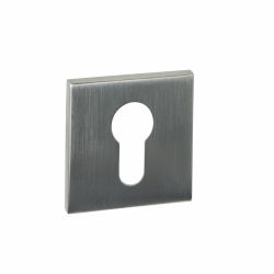 Intersteel cilinderrozetten verdekt 53x53x6mm -  RVS