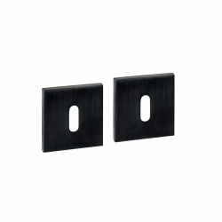Intersteel sleutelrozetten vierkant verdekt 53x53x6mm -  PVD zwart