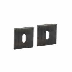 Intersteel sleutelrozetten vierkant verdekt 53x53x6mm -  PVD antraciet
