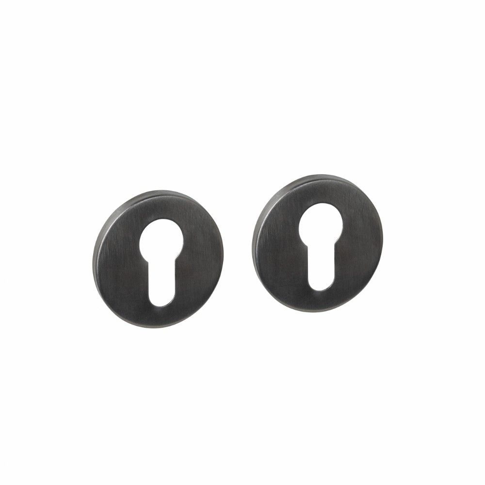 Intersteel cilinderrozetten verdekt ø52x6mm -  PVD antraciet