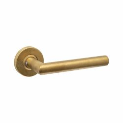 Intersteel deurkruk Jura op rozet verdekt ø53x10mm - PVD messing getrommeld