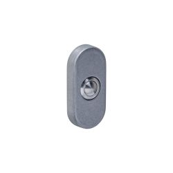 Intersteel deurbel ovaal 65x30x10mm verdekt - PVD RVS getrommeld