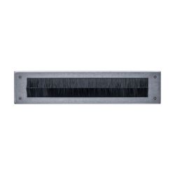 Intersteel Tochtwering rechthoek 340x76mm - PVD RVS getrommeld