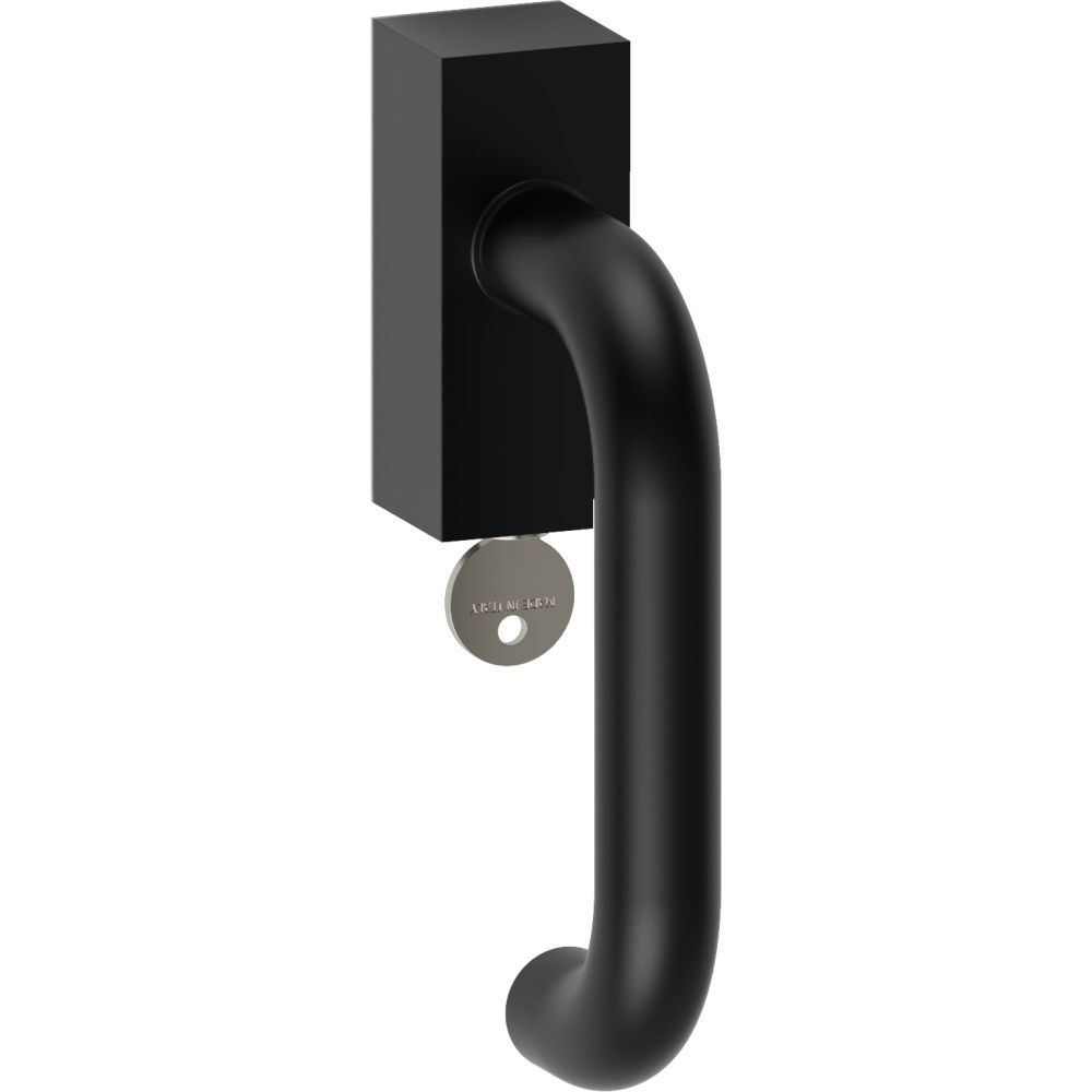 Raamkruk draaikiep Stockholm recht afsluitbaar SKG*** - zwart