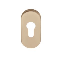 Cilinderplaatje BASICS LBY32 ovaal - PVD licht brons
