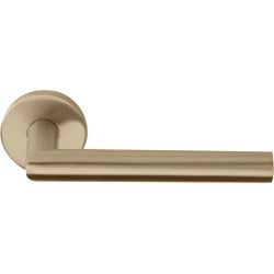 Deurkruk BASICS LB2-19 EN1906/3 geveerd op rozet - PVD licht brons