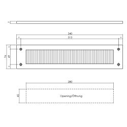 Intersteel voordeurset 6-delig rechthoekig SKG3*** - RVS
