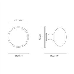 Voordeurset Iris/Sara 3-delig rechtswijzend - mat brons