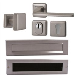 Voordeurset Charley/Zenith compleet linkswijzend - PVD Inox