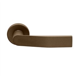 DND Kind Of deurkruk op rond rozet - pearl bronze