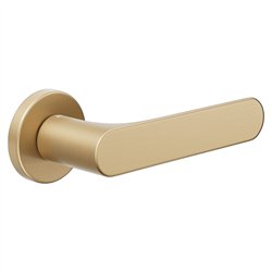 DND Spot deurkruk op rond rozet - satin gold