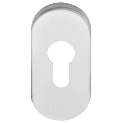 Cilinderplaatje BASICS LBY32 ovaal - PVD mat RVS
