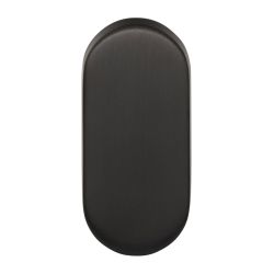 Blind plaatje BASICS LBB32 ovaal - PVD gunmetal