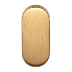 Blind plaatje BASICS LBB32 ovaal - PVD mat goud