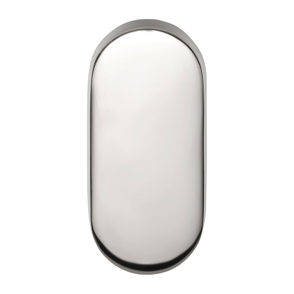 Blind plaatje BASICS LBB32 ovaal - gepolijst RVS