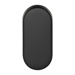 Blind plaatje BASICS LBB32 ovaal - mat zwart