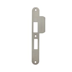 Intersteel sluitplaat voor veiligheidsslot SKG** profielcilindergat 55 mm DIN links RVS