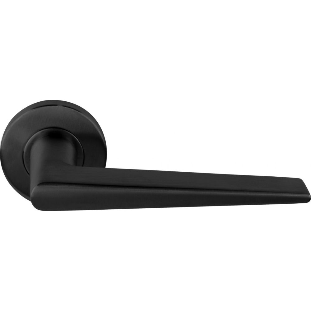 Deurkruk BASICS LB21H geveerd op rozet - PVD gunmetal