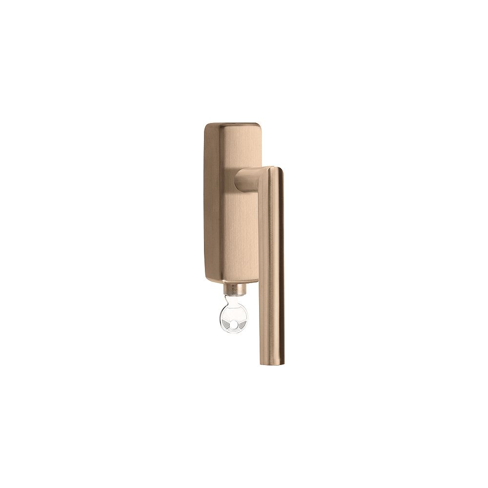 Draaikiepgarnituur BASICS LB2-DKLOCK-O afsluitbaar - PVD licht brons