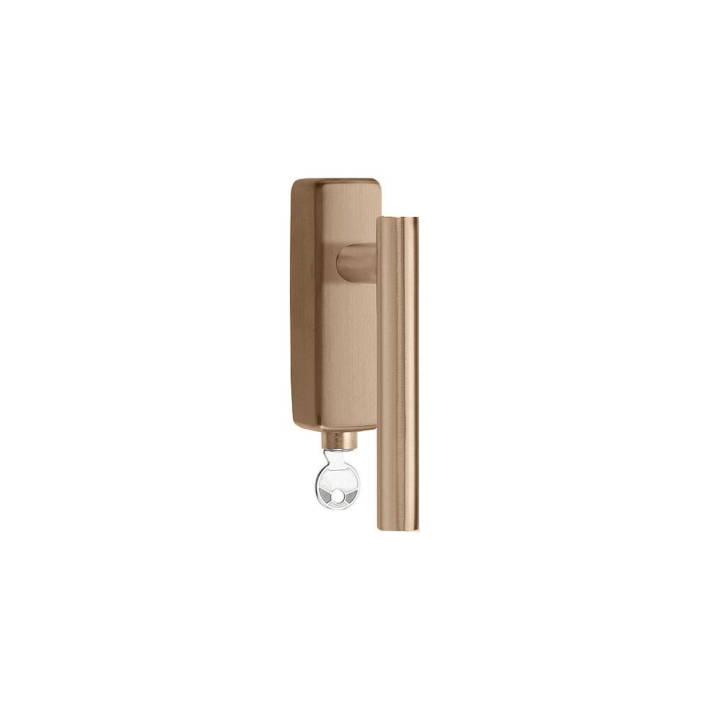 Draaikiepgarnituur BASICS LB7-DKLOCK-O afsluitbaar - PVD licht brons