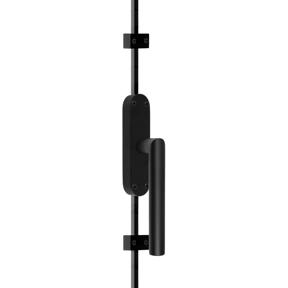 Krukespagnolet BASICS KO-LB2 complete set rechtsdraaiend - mat zwart