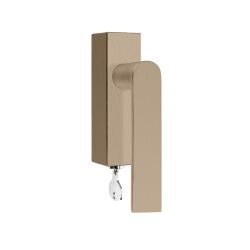Draaikiepgarnituur afsluitbaar Piet Boon ARC PBA100-DKLOCK rechtswijzend - PVD licht brons