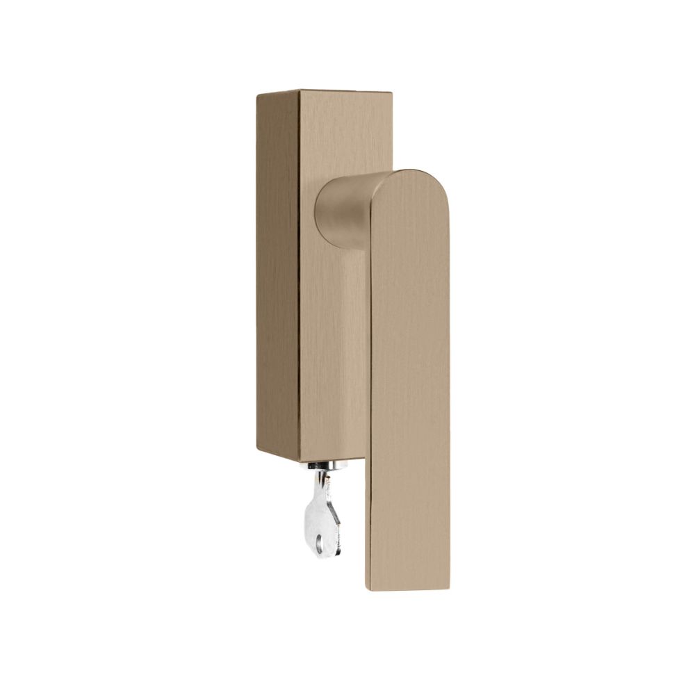 Draaikiepgarnituur afsluitbaar Piet Boon ARC PBA100-DKLOCK rechtswijzend - PVD licht brons
