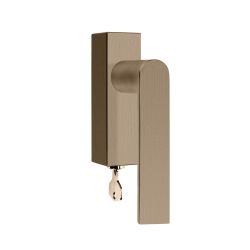 Draaikiepgarnituur afsluitbaar Piet Boon ARC PBA101-DKLOCK linkswijzend - PVD licht brons