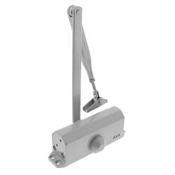 AXA 7505 deurdranger met schaararm compact - aluminiumgrijs