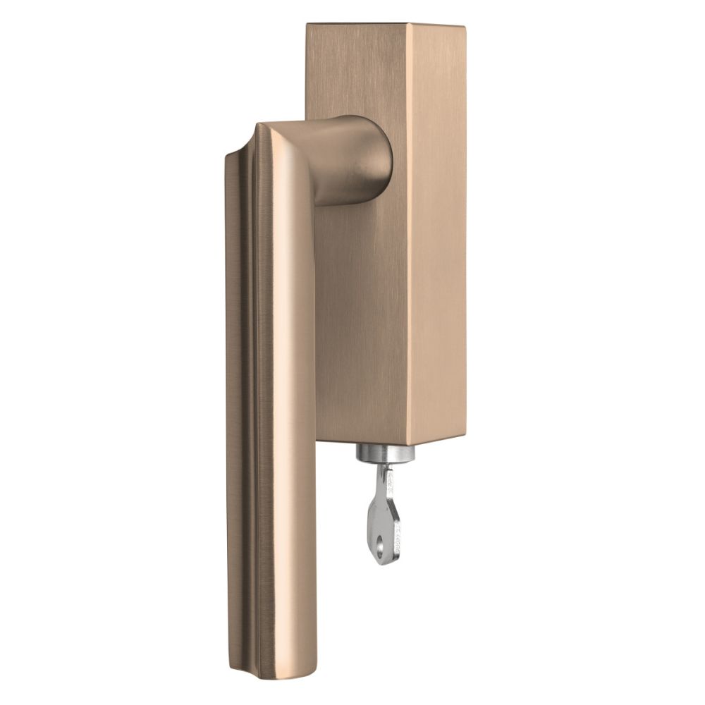 Draaikiepgarnituur David Rockwell ECLIPSE DR102-DKLOCK afsluitbaar linksdraaiend - PVD licht brons