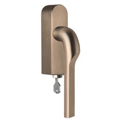 Rivio by Gensler GL100-DKLOCK-O draaikiepgarnituur afsluitbaar linksdraaiend - PVD licht brons