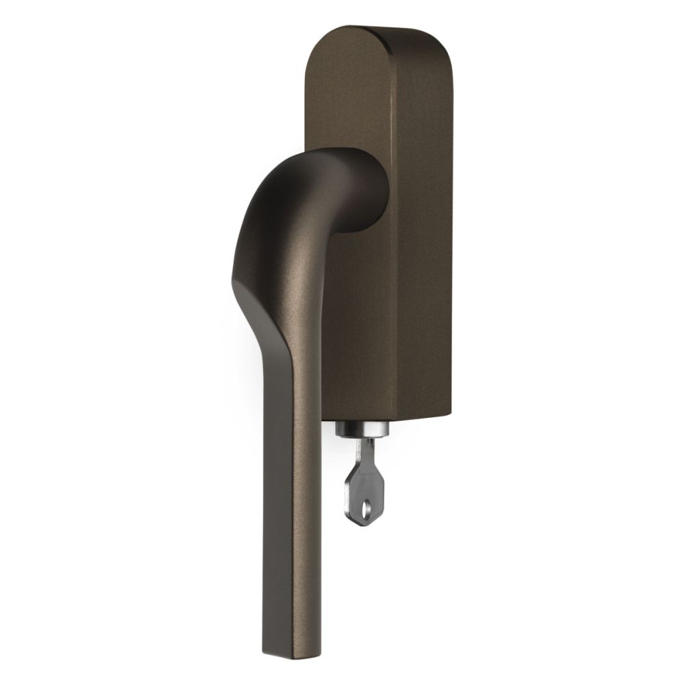 Rivio by Gensler GL100-DKLOCK-O draaikiepgarnituur afsluitbaar rechtsdraaiend - brons