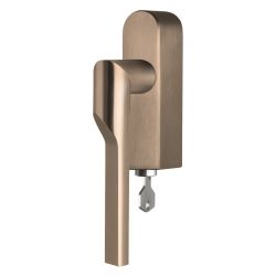 Rivio by Gensler GL101-DKLOCK-O draaikiepgarnituur afsluitbaar rechtsdraaiend - PVD licht brons
