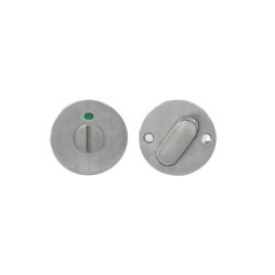 P+E Rozet toilet-/badkamersluiting rond ø55x2mm met 8mm stift rvs geborsteld