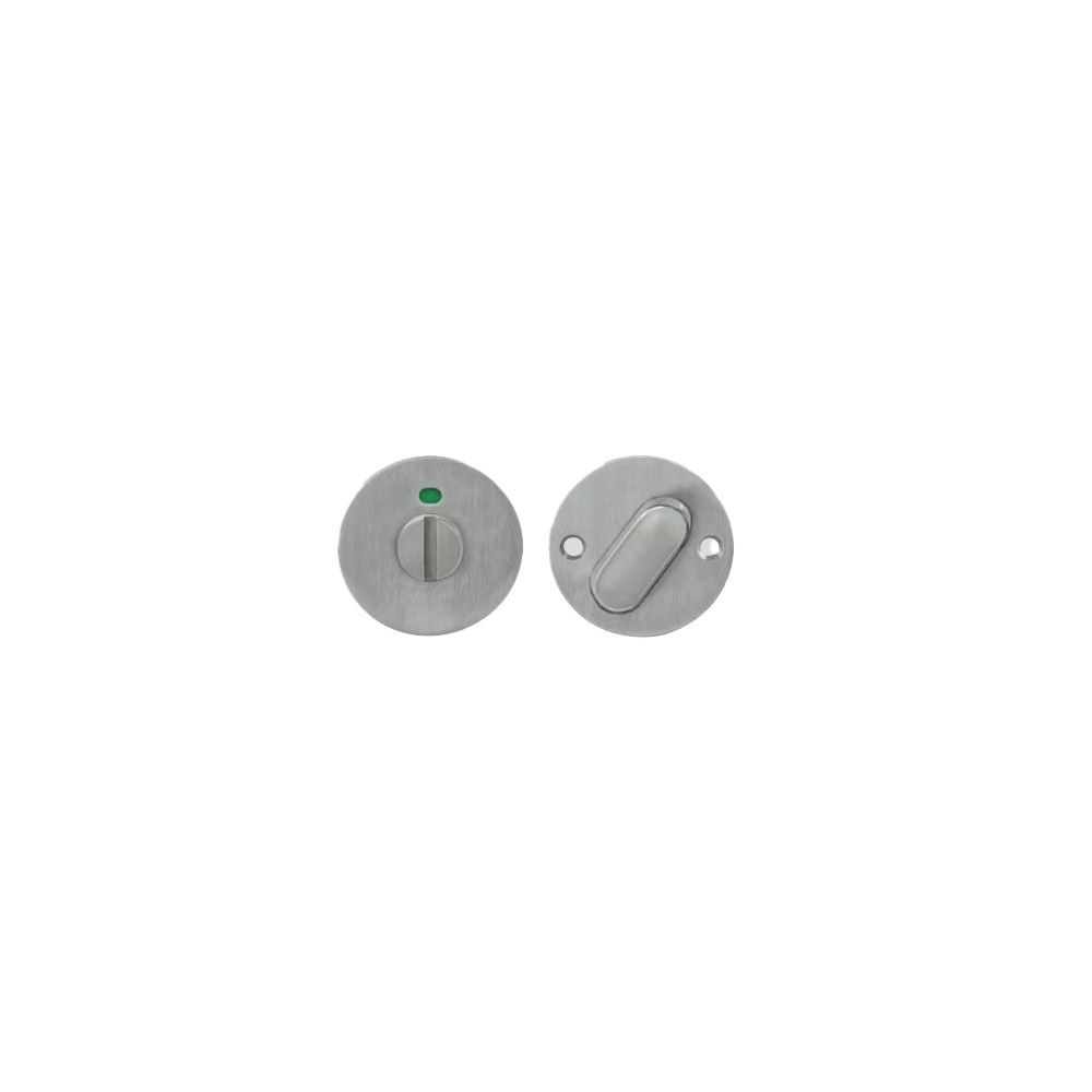 P+E Rozet toilet-/badkamersluiting rond ø55x2mm met 8mm stift rvs geborsteld