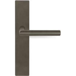 Deurkruk BASICS LB2-19P236SFC ongeveerd op schild blind - brons