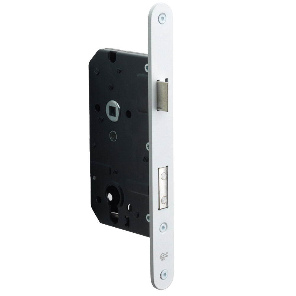 Formani Basics LBLSAY72 veiligheidsslot voor buitendeuren profielcilindergat 72mm SKG** afgerond - wit