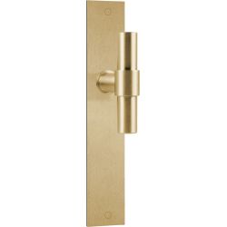 Deurkruk Piet Boon ONE PBT20P236SFC op schild - PVD mat goud
