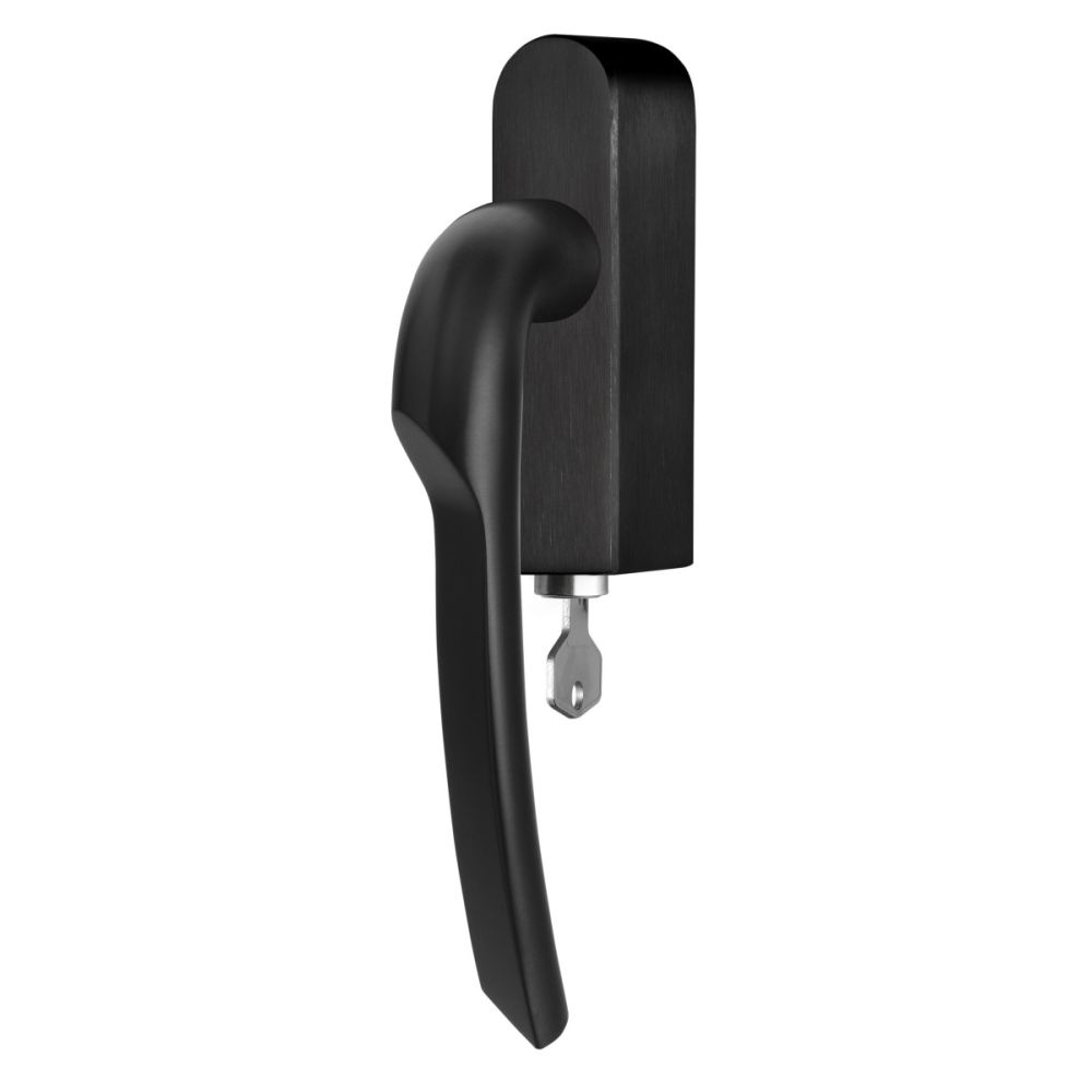 Formani Rivio by Gensler GL102-DKLOCK-O draaikiepgarnituur afsluitbaar rechtsdraaiend - PVD mat zwart