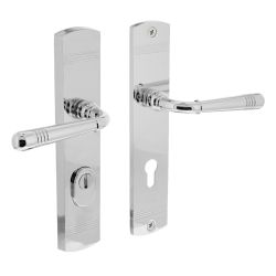 Intersteel achterdeurbeslag Helena PC72mm met kerntrekbeveiliging - chroom
