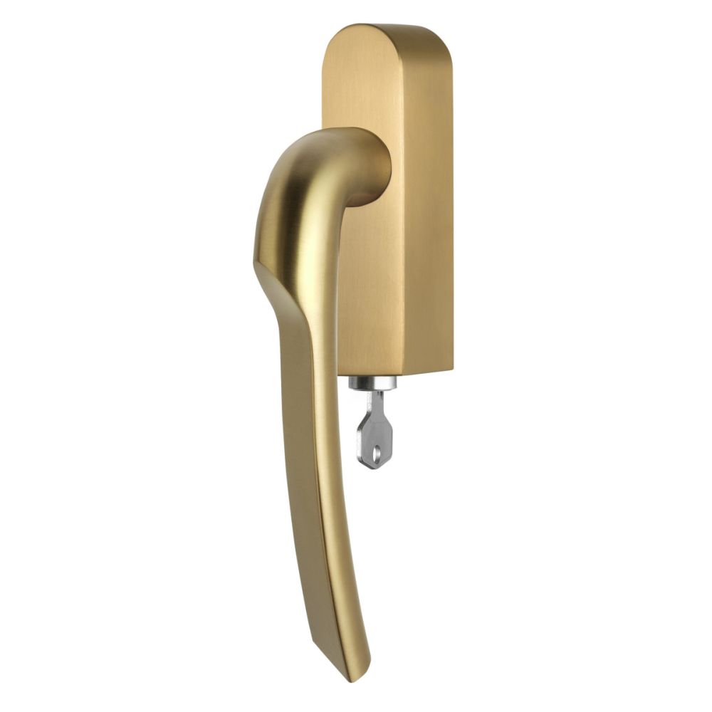 Formani Rivio by Gensler GL102-DKLOCK-O draaikiepgarnituur afsluitbaar rechtsdraaiend - PVD mat goud