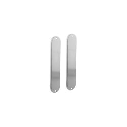 Intersteel deurschilden geheel blind 220x41x8mm ovaal - RVS