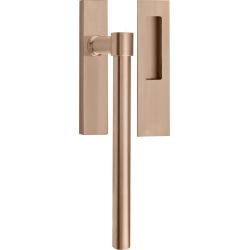 Formani set hefschuifdeurbeslag Piet Boon ONE PB230Y incl. cilindergat PC69 - PVD licht brons
