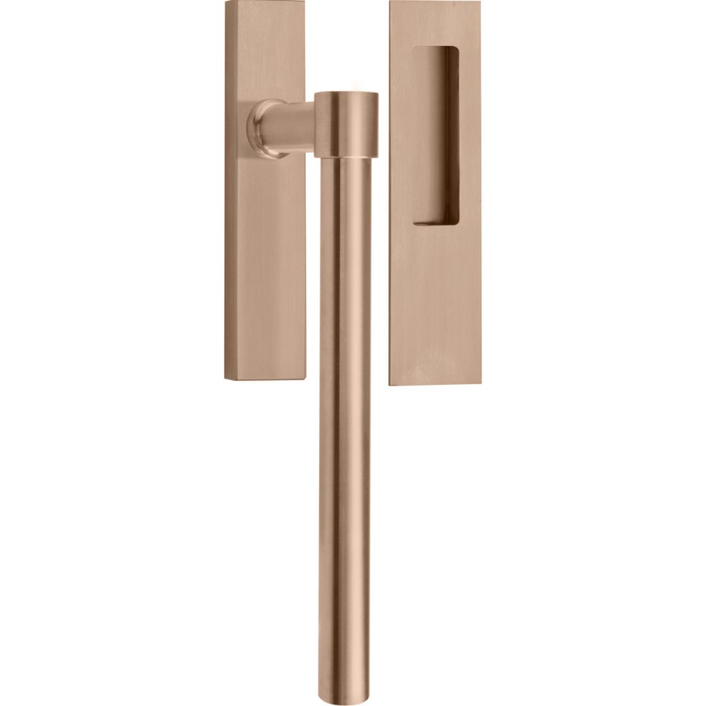Formani set hefschuifdeurbeslag Piet Boon ONE PB230Y incl. cilindergat PC69 - PVD licht brons
