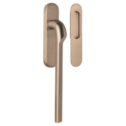 Formani Rivio by Gensler GL230Y massieve set hefschuifdeurbeslag inclusief cilindergat PC69 - PVD licht brons