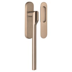 Formani Rivio by Gensler GL231Y massieve set hefschuifdeurbeslag inclusief cilindergat PC69 - PVD licht brons