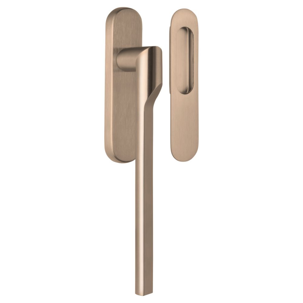 Formani Rivio by Gensler GL231Y massieve set hefschuifdeurbeslag inclusief cilindergat PC69 - PVD licht brons