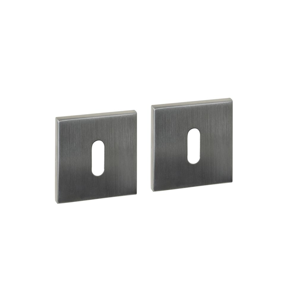 Intersteel sleutelrozetten vierkant verdekt 53x53x6mm - RVS