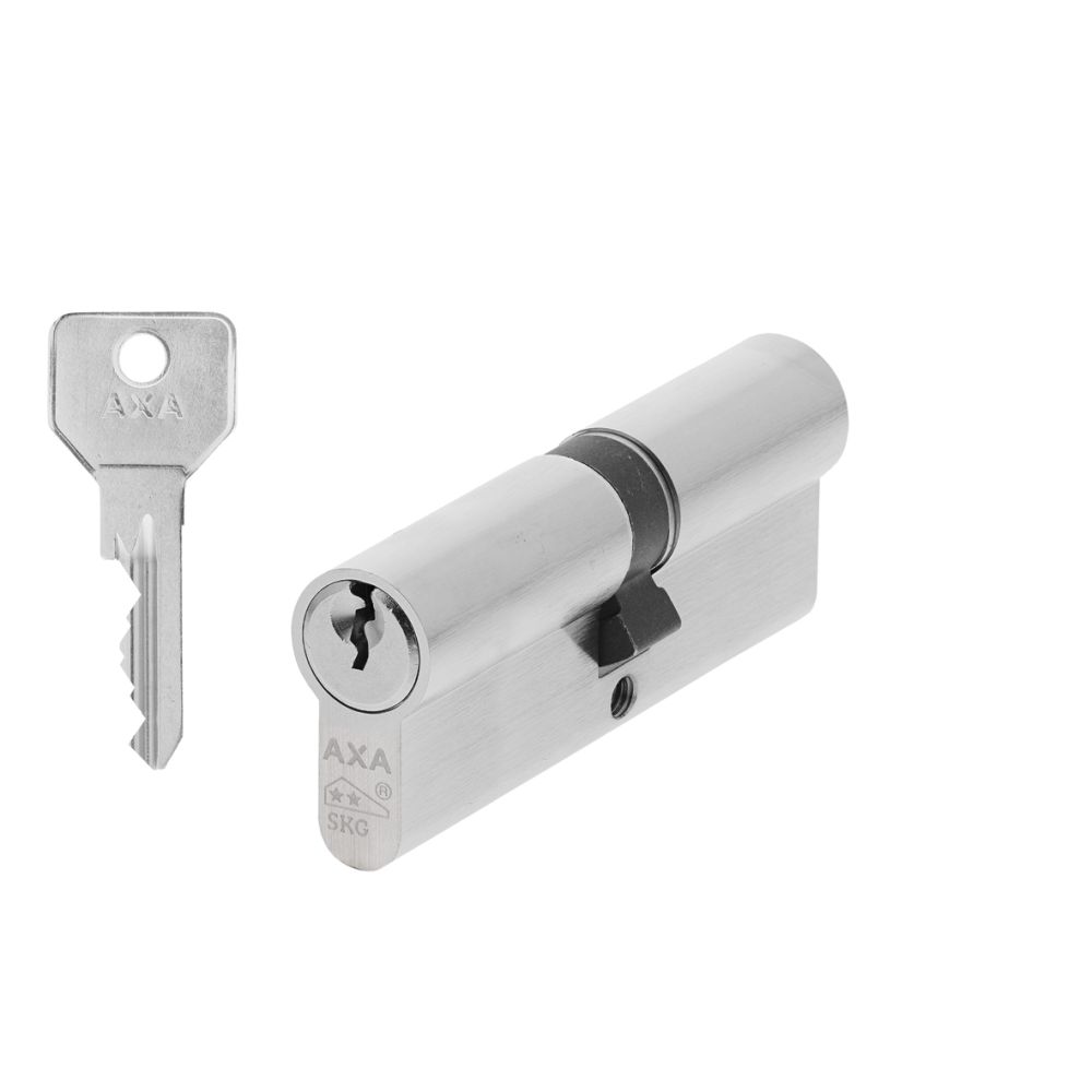 AXA Security SKG** dubbele veiligheidscilinder verlengd 40-45 mm - vernikkeld