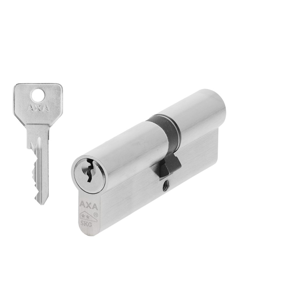 AXA Security SKG** dubbele veiligheidscilinder verlengd 40-55 mm - vernikkeld